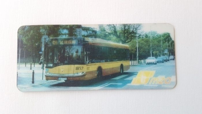 Magnes na lodówkę wizerunek autobus MZA