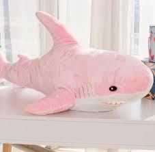 М'яка іграшка Акула ікеа рожева Мягкая игрушка IKEA розовая для детей