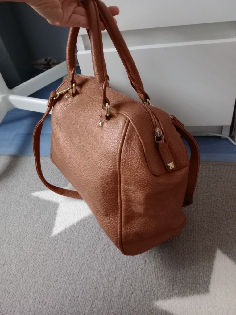 Torebka h&m brązowa kuferek