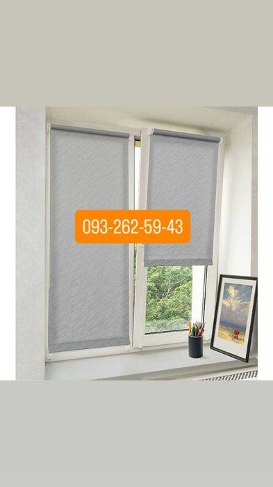 Тканинні ролети для дому Т3 та офісу на замовлення. Рулонні штори