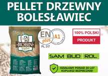 Pellet drzewny BOLESŁAWIEC, certyfikat A1 ENplus, TRANSPORT