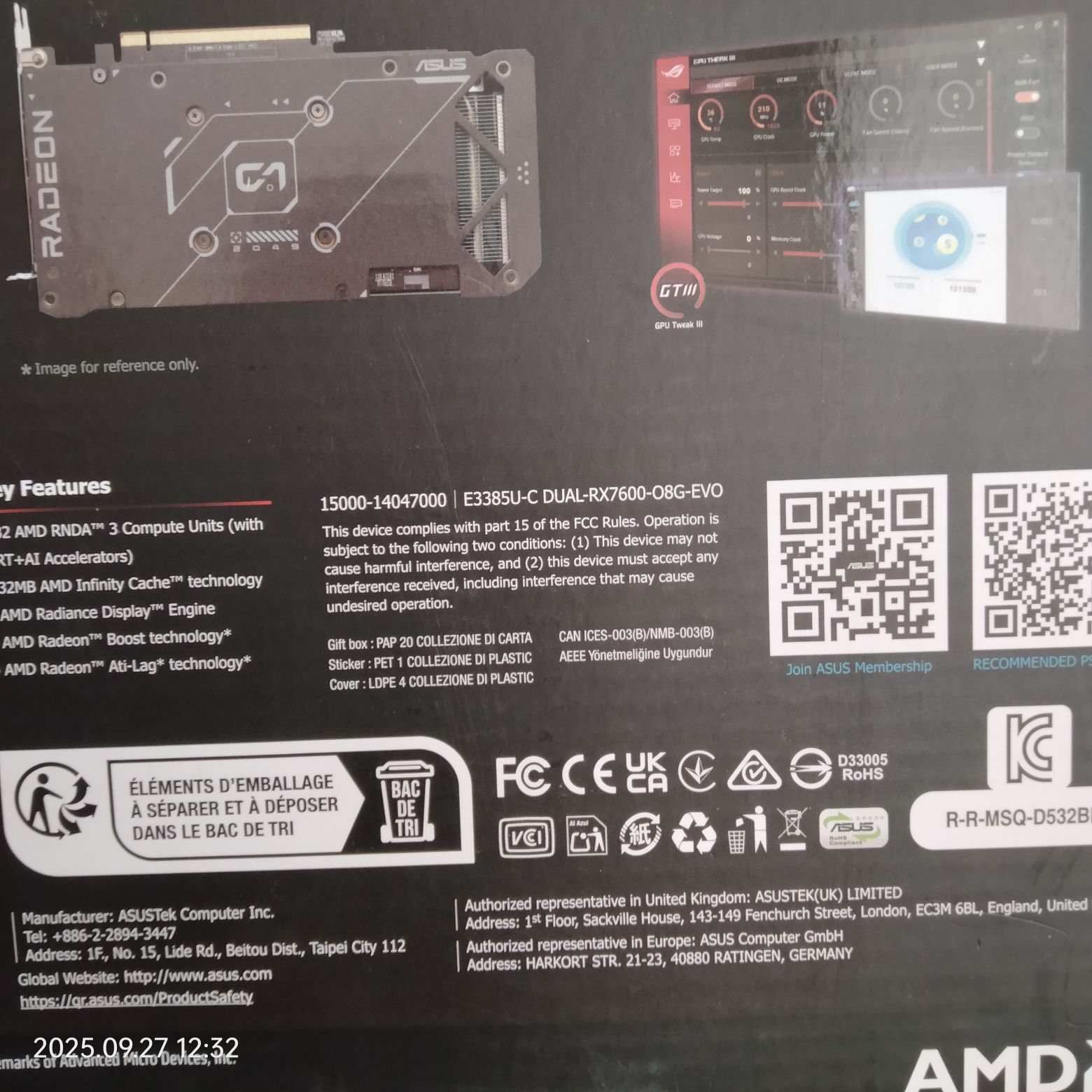 ASUS Radeon RX 7600 8GB GDDR6