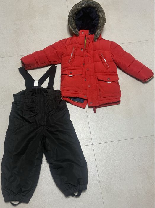 Зимова куртка backer, H&M, парка, комбінезон, зимові штани 86-92 см