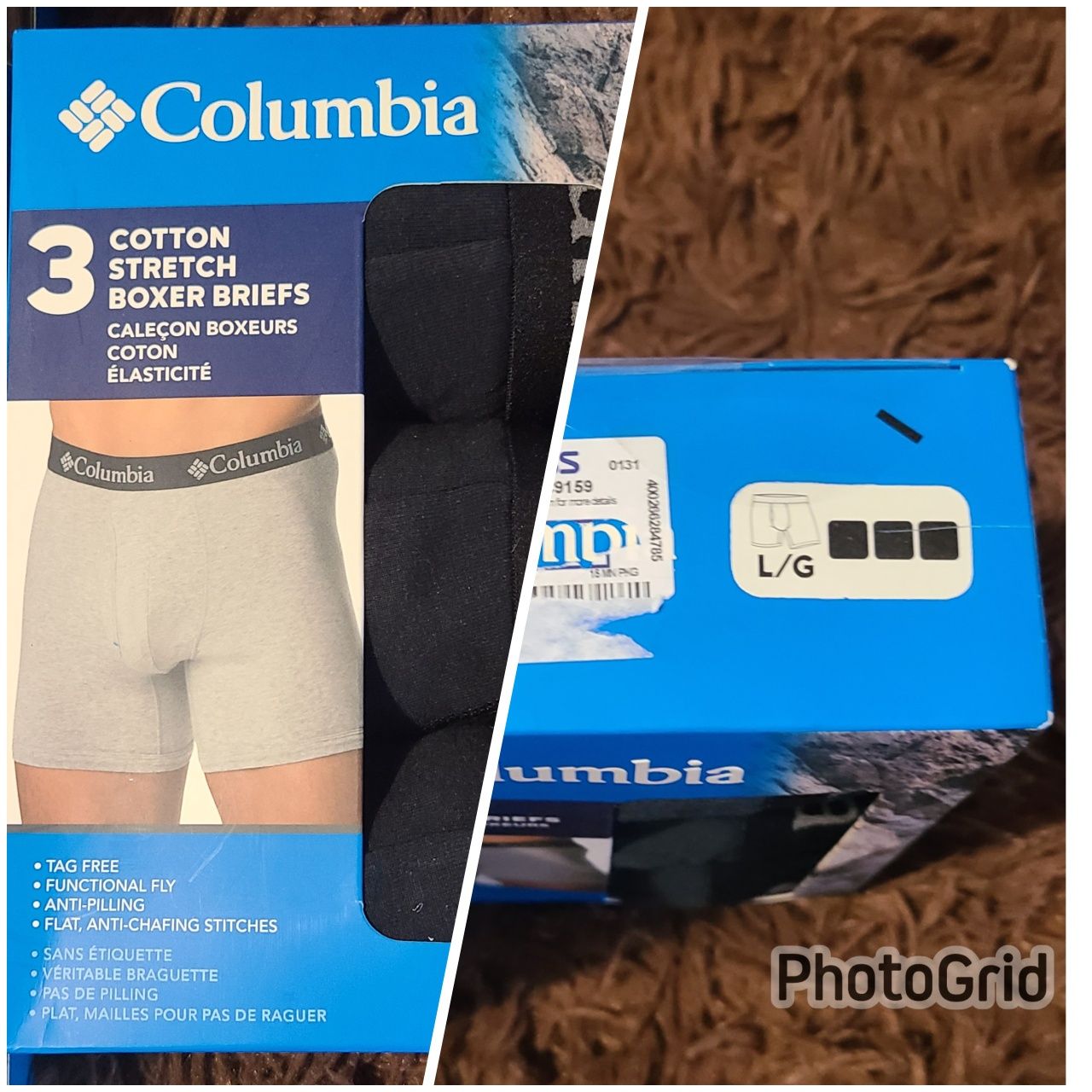 Трусы Boxer COLUMBIA cotton stretch boxer briefs 3шт.