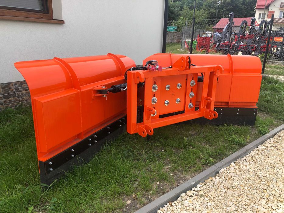 Masywny pług do śniegu metaltechnik składany strzałka 2,6/3,0m