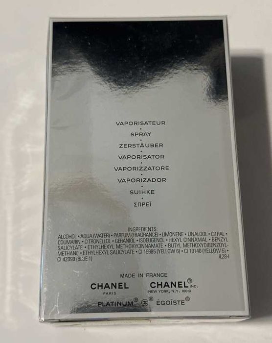 CHANEL Platinum Egoiste 3.4 fl oz Men Eau de Toilette