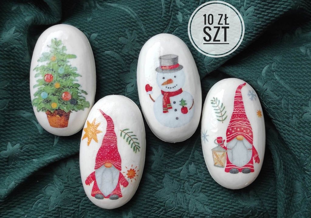 Mydełka Boże Narodzenie decoupage