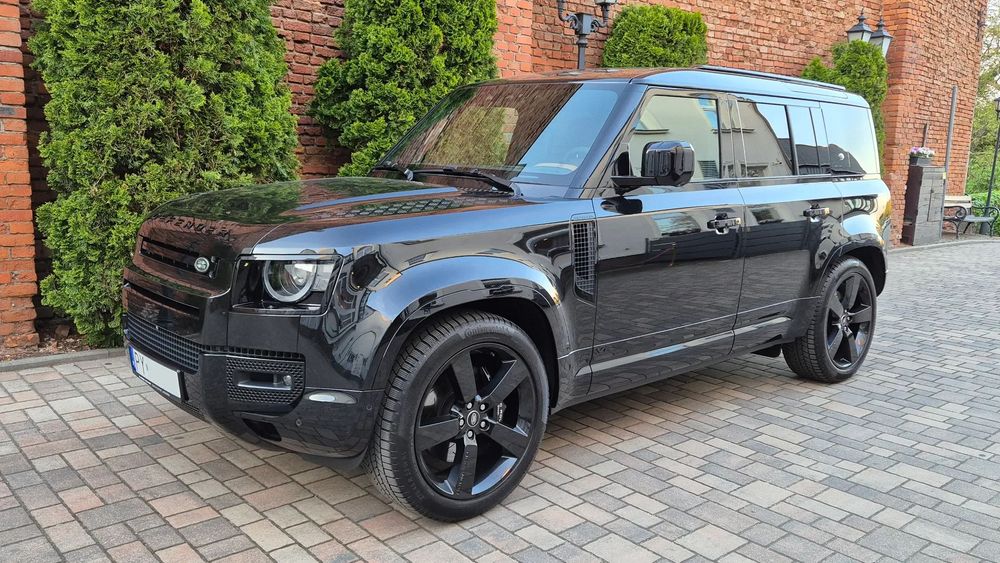Land Rover Defender Defender 110, 5.0 V8 SC 525KM, 2023 I wł, Fv23%, gwarancja, BLACK L663