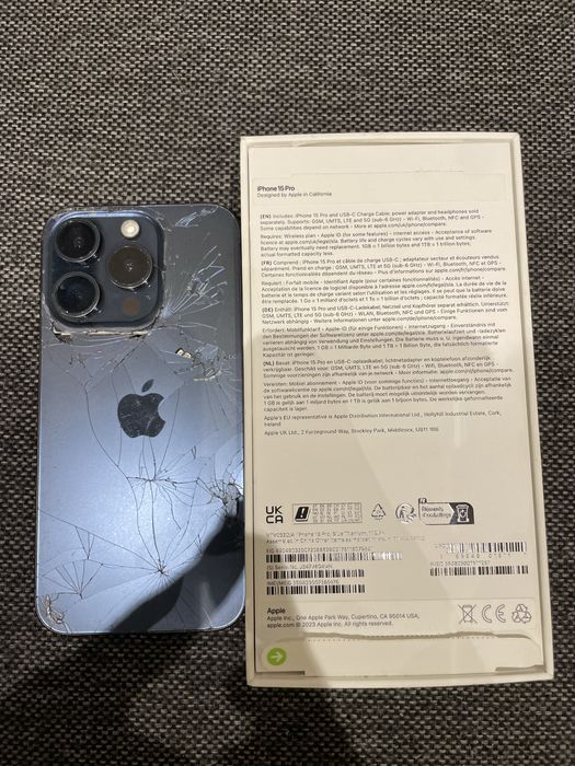 iPhone 15 Pro Titânio Azul – 128 GB