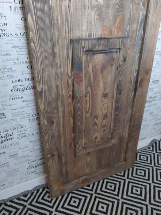 Drzwi w stylu wiejskim rustykalnym, farmhous, metaloplastyka