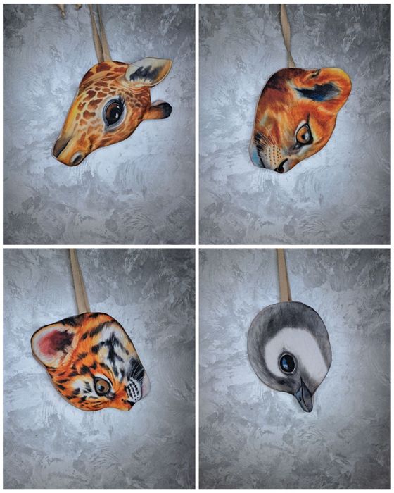 Маска костюм аксесуари для фотосесії зайчик вовк лисичка ведмідь олень