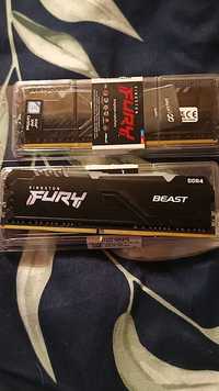 Pamięć RAM Kingston fury beast 2x 8gb. 3200