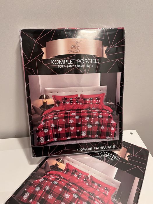 Pościel świąteczna 160x200cm + poszewki na poduszki 70x80 (2szt)