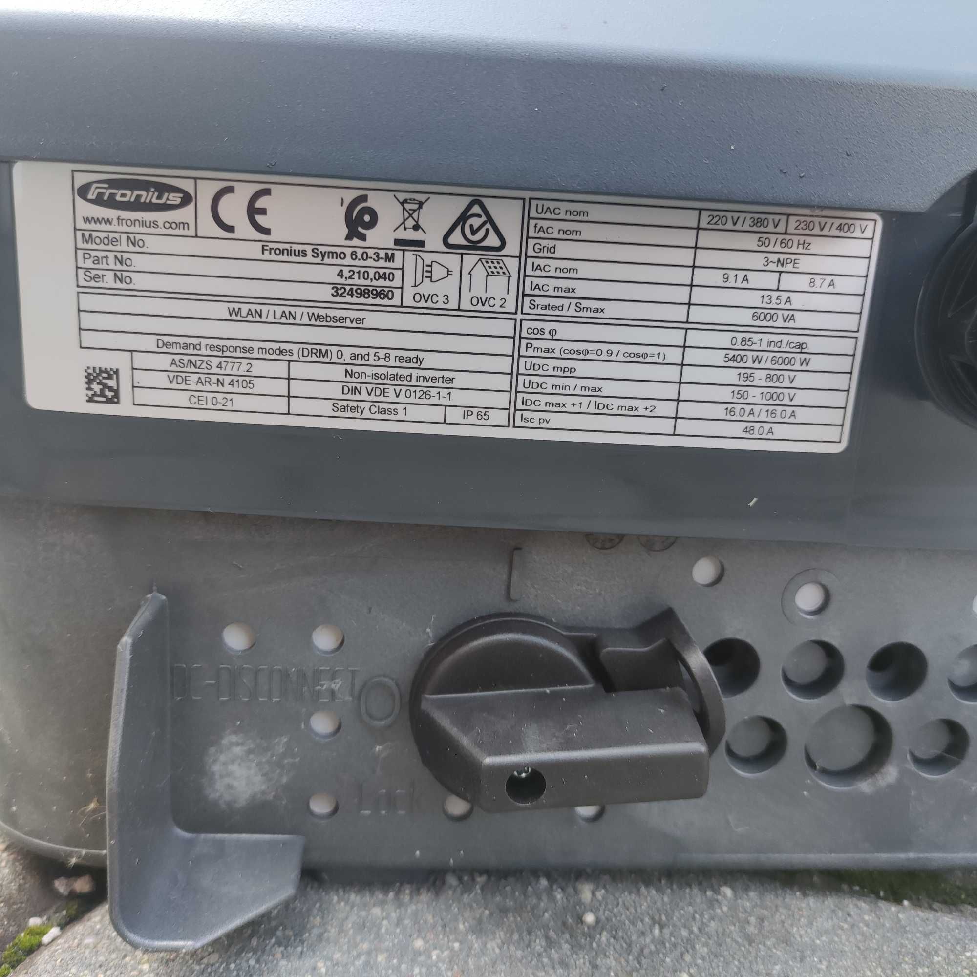 Falownik, inwerter Fronius Symo 6.0-3-M