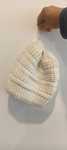 Gorro branco, mulher.