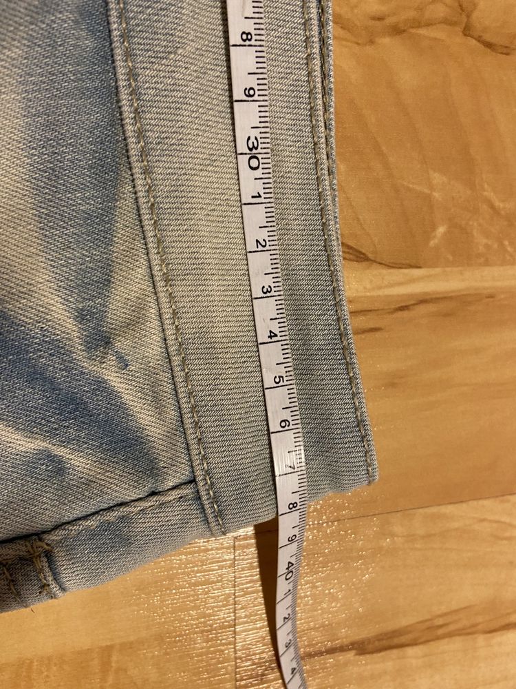 Rose jeans spódnica M pas 76 niebieska dżinsowa jeans logowana Vintage