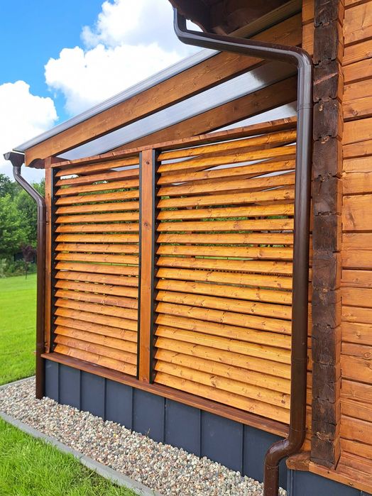 Domy drewniane szkieletowe sauny tarasy altany wiaty ogrody zimowe