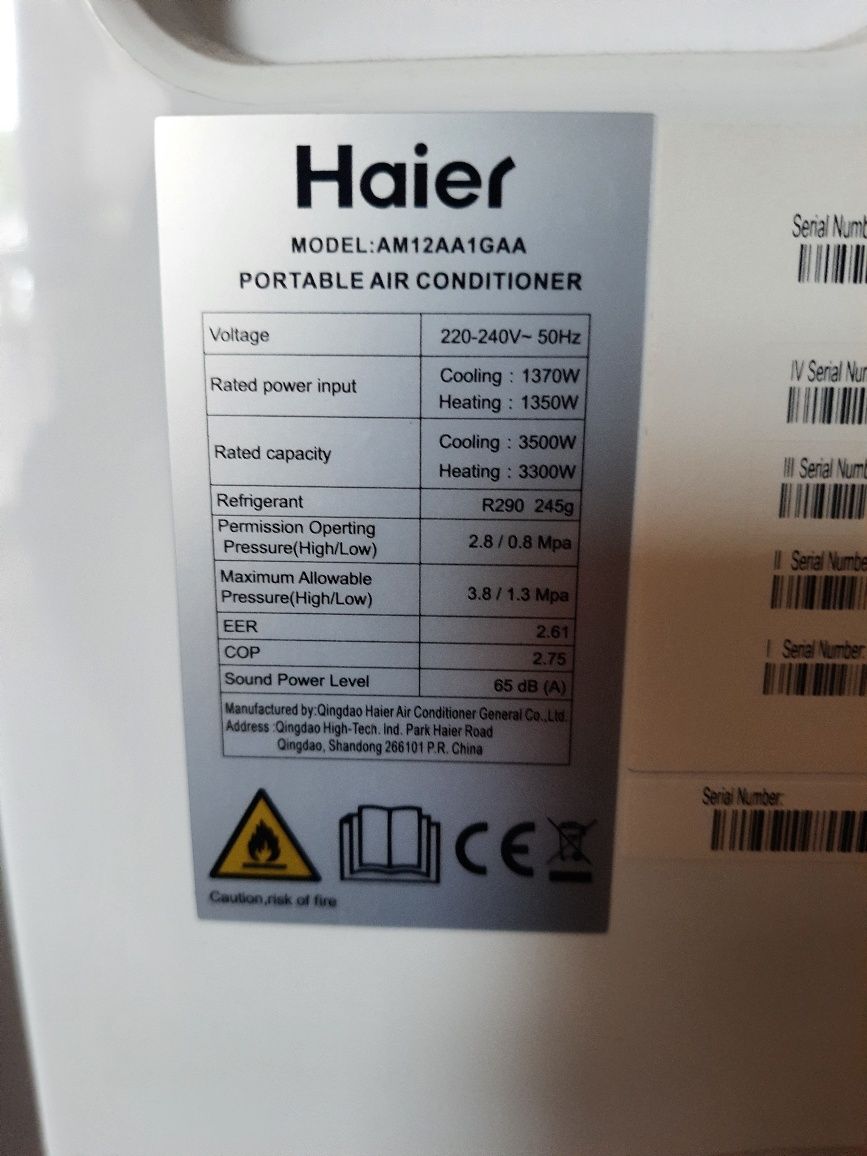 Klimatyzator przenośny Haìer
