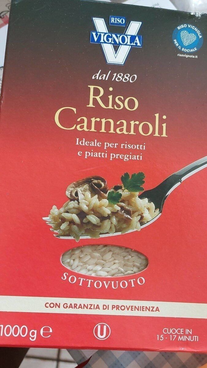 Рис Carnaroli ORIGINAL 
Кількість: 1000 г

 Бренди: Vignola, Riseria V