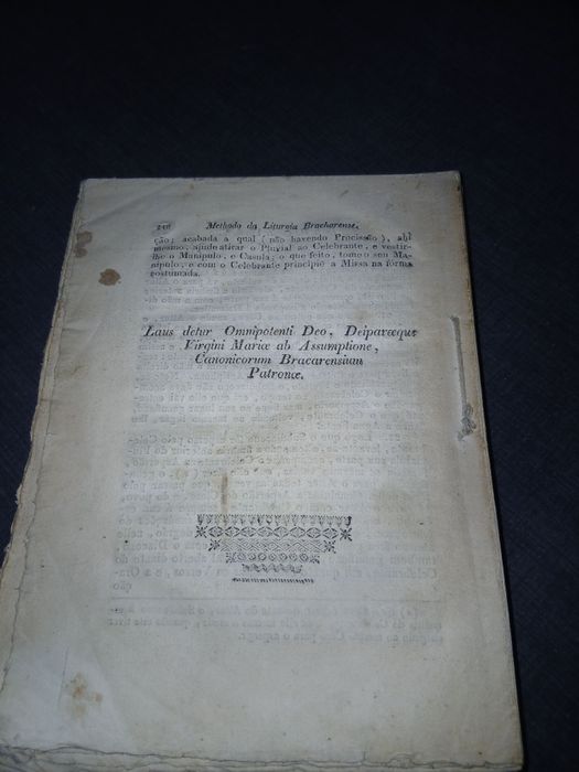 Antigo livro Religioso Ano 1837