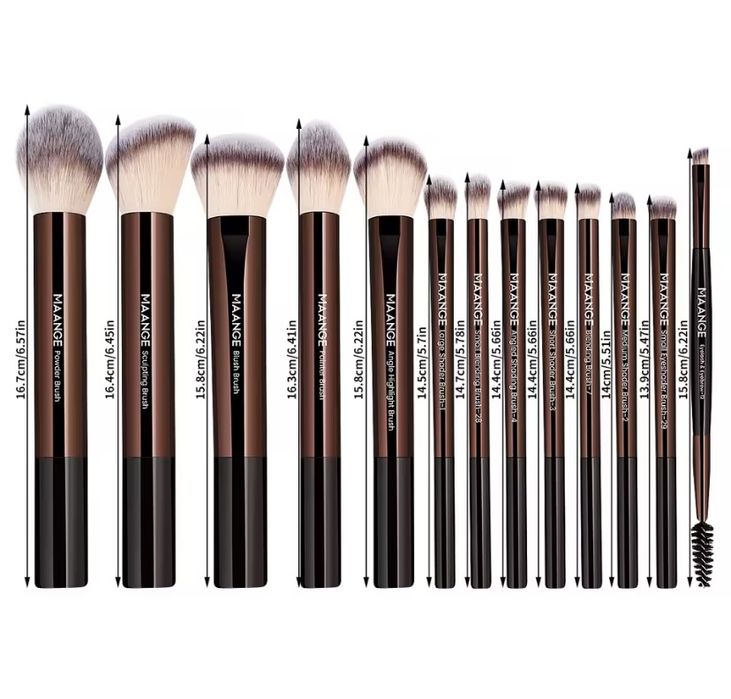 Професійний набір пензликів для макіяжу 13штук