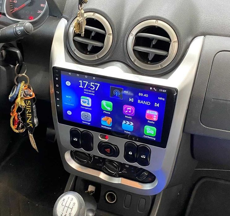 Rádio 2DIN 9"• Dacia LOGAN • SANDERO • DUSTER (2008 a 2012) • Android