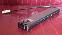 Хаб для планшета, смартфона, MacBook, PC с HDMI и LAN портами