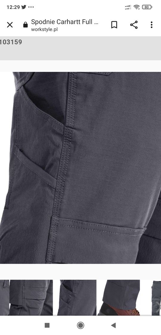 Spodnie Carhartt 103159 Steel Multipocket