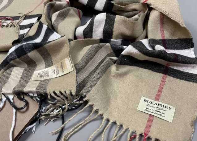 Класичний Шарф в клітинку Барберрі Шарф Burberry беж