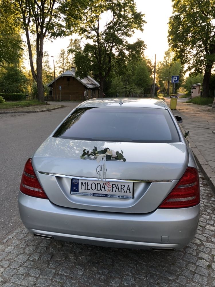 Auto do ślubu / limuzyna Mercedes S