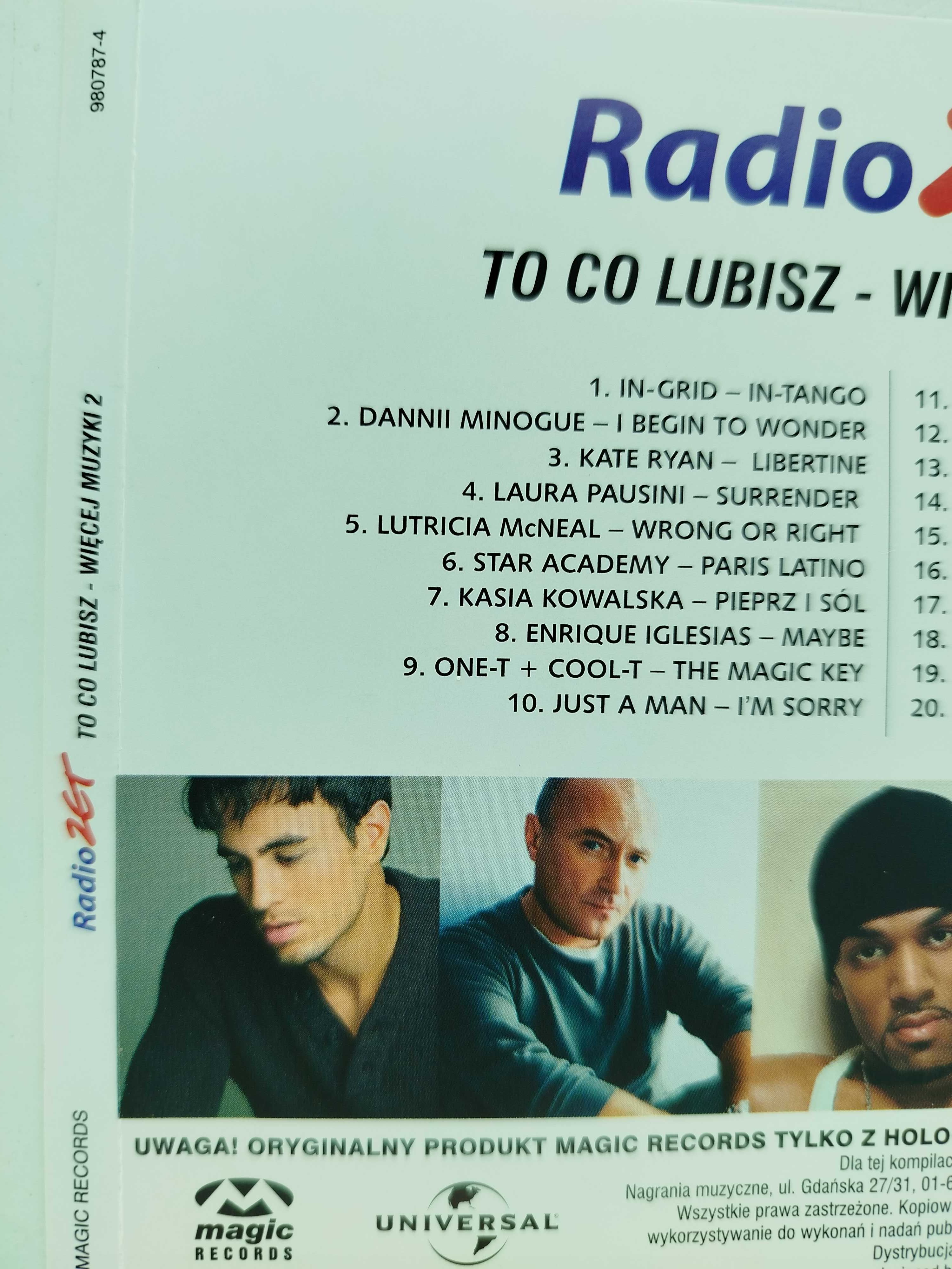 Radio ZET To co lubisz Więcej muzyki 2 In Grid Pausini Kowalska Collin