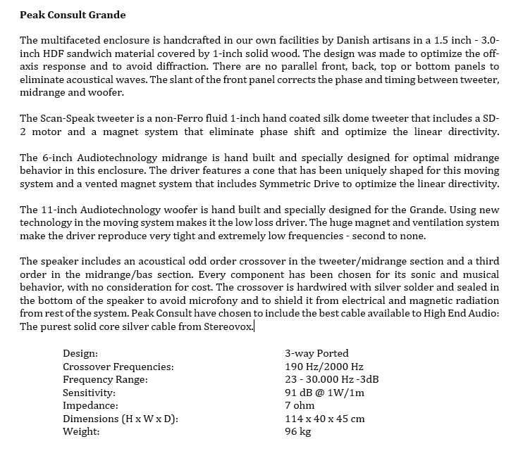Peak Consult Grande