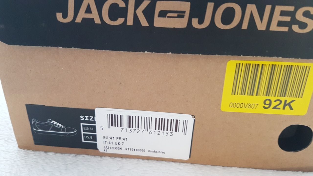 Кроссовки из нат.замши и ткани Jack Jones 41р оригинал.