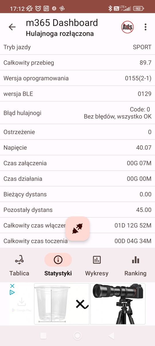 Hulajnoga Xiaomi mi2 Pro, odblokowana, 36km/h, przebieg 90km, jak nowa