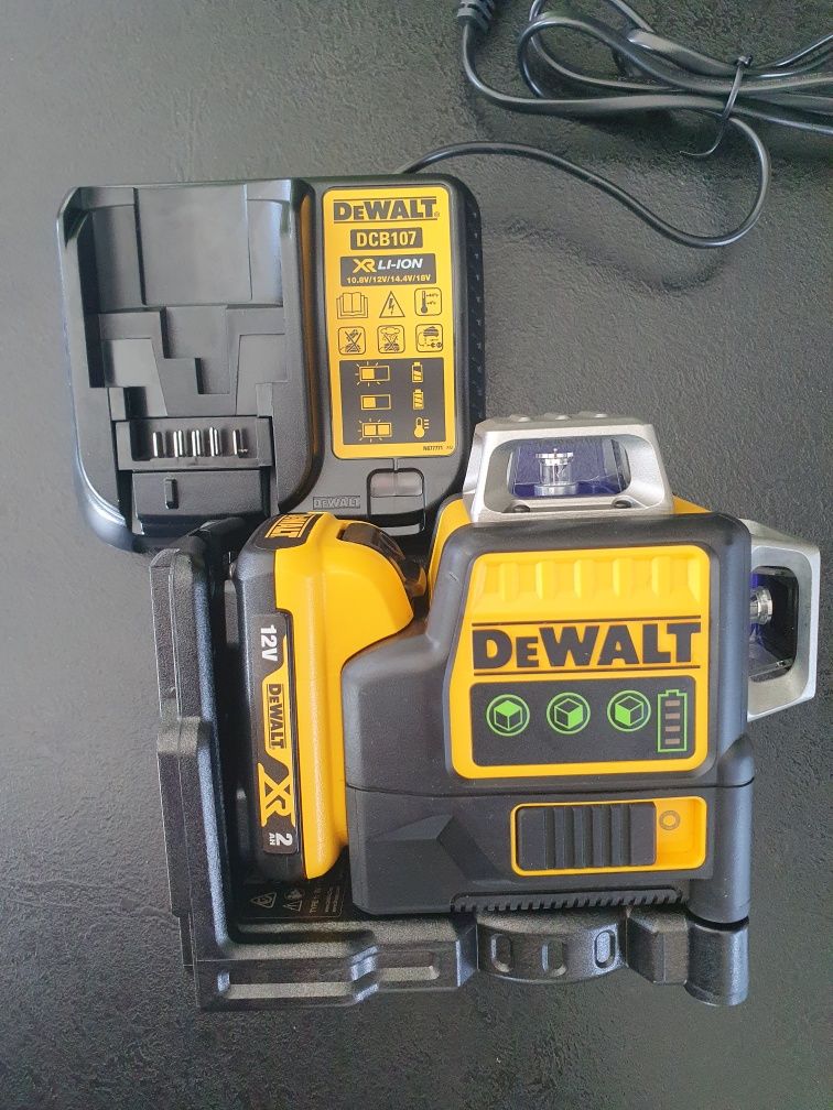 Laser krzyżowy liniowy DeWalt zielony 3x360 DCE089G oryginał NOWY