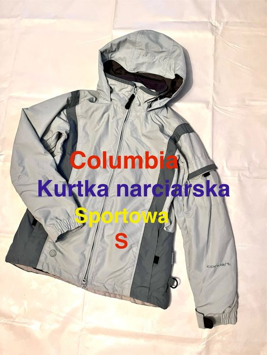 Columbia kurtka markowa trekingows sportowa S szara luksusowa