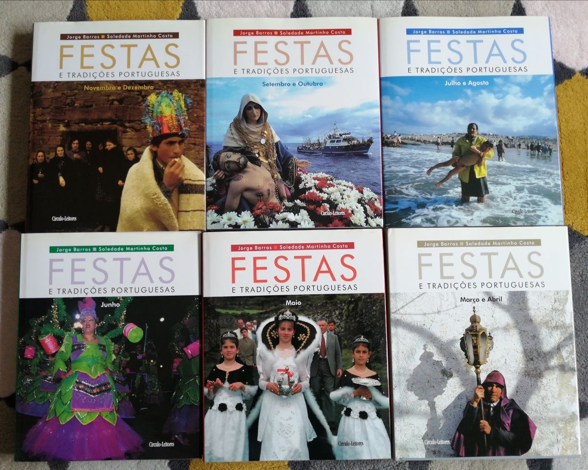 Festas e tradições Portuguesas 8 Volumes Janeiro a Dezembro