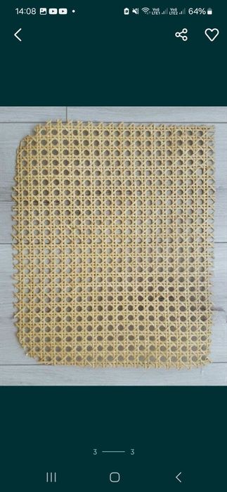 Plecionka rattanowa splot wiedeński arkusze