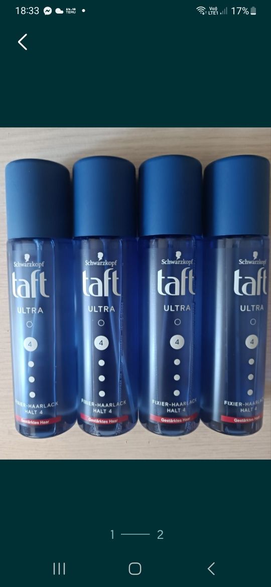 Lakier Taft 200 ml w płynie