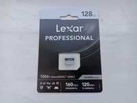 Карта памяти microSDXC Lexar Professional 128Gb, U3, A2, 1066x, новая