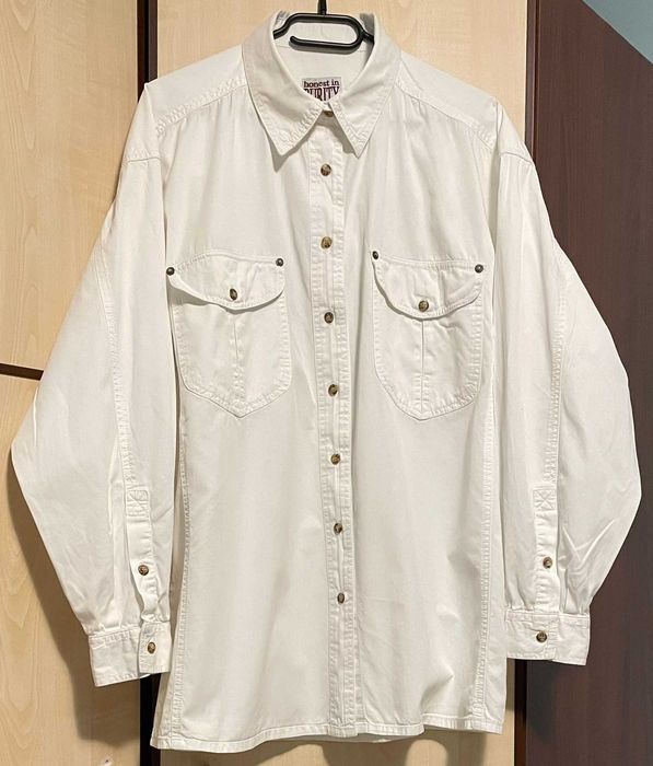 Koszula damska biała honest in Purity  Casuals DiDi - duży rozmiar.