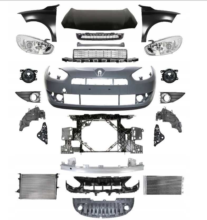 Renault Fluence бампер передній задній, б/у запчастини розборка