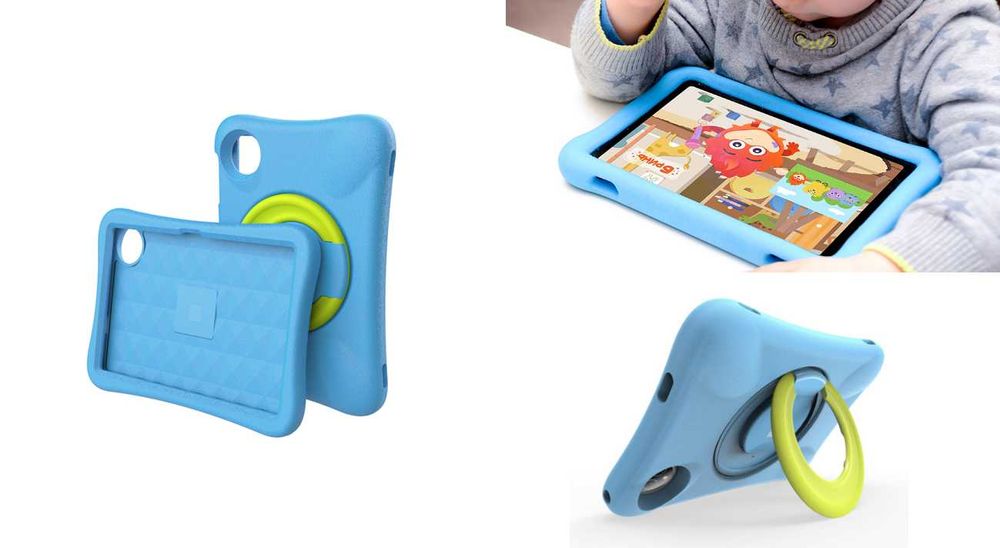 Чохол захисний дитячий голубий for kids для планшета Pixus Loga 10.1"