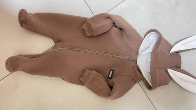 Дитячий комбінезон-ромпер Murat Baby з капюшоном і вушками