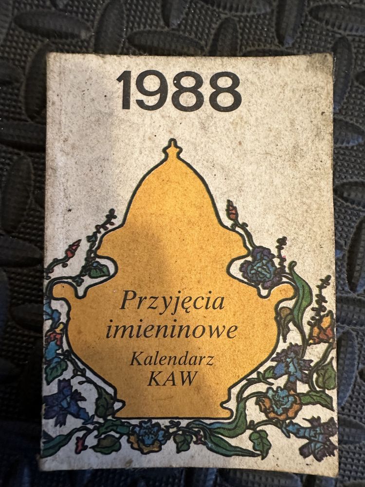Stara książka Przyjęcia Imieninowe Kalendarz KAW 1988r.