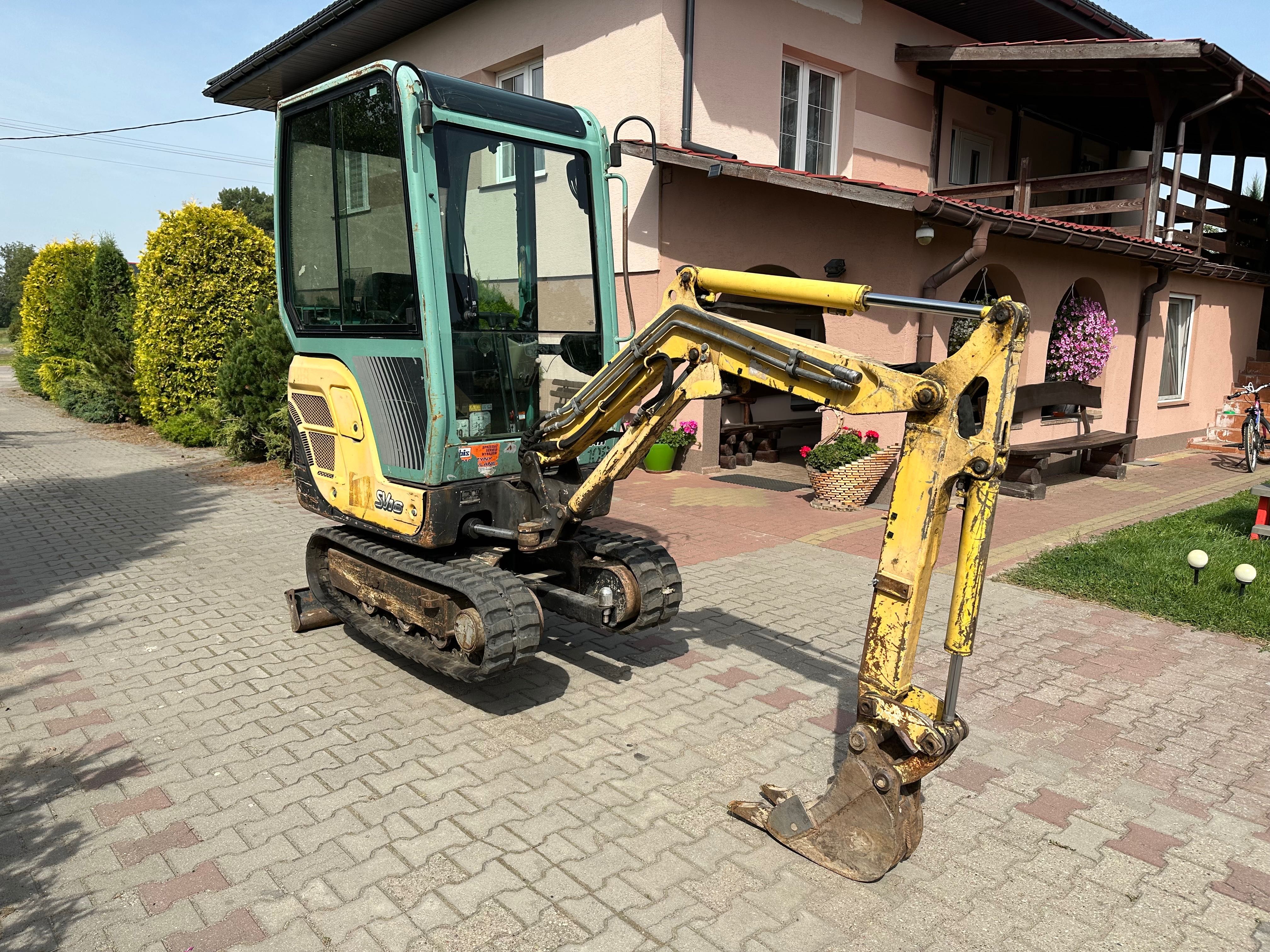 Minikoparka YANMAR 2014 rok w oryginale komplet 3 łyżek 1730kg + Linia