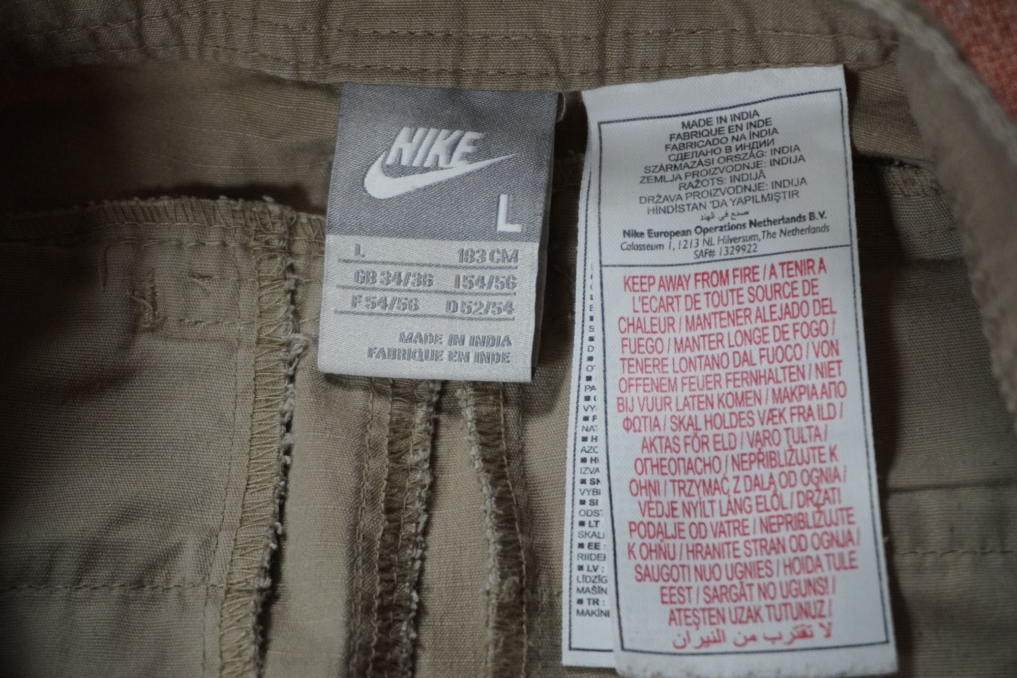 Nike spodenki szorty cargo gorpcore L vintage y2k L