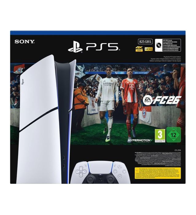 Playstation 5 Digital Bundle EA FC26 (825GB) nova / selada