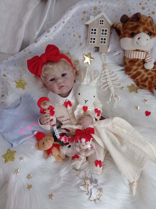 Lalka w typie reborn z wyprawką prezent lala cała winylowa