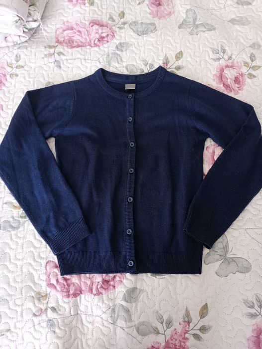 Sweterek rozpinany guziki 134 rozpoczęcie zakończenie roku szkolnego